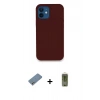 MARSİLYAN™- iPhone 12 Kılıf Zirve Modern Özel Seri - Siyah Joko Magic 5D Hayalet Cam + Shine Kamera Lens Koruma Cam - GS