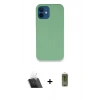 MARSİLYAN™- iPhone 12 Kılıf Zirve Modern Özel Seri - Siyah Joko Magic 5D Hayalet Cam + Kamera Lens Koruma Cam - SF