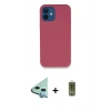 MARSİLYAN™- iPhone 12 Kılıf Zirve Modern Özel Seri - Siyah Joko Magic 5D Hayalet Cam + Raze Metal Kamera Lens - MI
