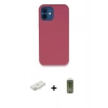 MARSİLYAN™- iPhone 12 Kılıf Zirve Modern Özel Seri - Siyah Joko Magic 5D Hayalet Cam + Renkli Kamera Lens Koruma Cam - YL