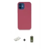 MARSİLYAN™- iPhone 12 Kılıf Zirve Modern Özel Seri - Siyah Joko Magic 5D Hayalet Cam + Renkli Kamera Lens Koruma Cam - SI