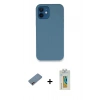 MARSİLYAN™- iPhone 12 Kılıf Zirve Modern Özel Seri - Siyah Polymer Nano Ekran Koruyucu + Shine Kamera Lens Koruma Cam - PE