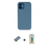 MARSİLYAN™- iPhone 12 Kılıf Zirve Modern Özel Seri - Siyah Polymer Nano Ekran Koruyucu + Shine Kamera Lens Koruma Cam - GS