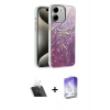 MARSİLYAN™- iPhone 12 Kılıf Zirve Modern Prime - Siyah Bilvis 5in1 3D Magic Cam Ekran Koruyucu + Kamera Lens Koruma Cam - SF