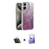 MARSİLYAN™- iPhone 12 Kılıf Zirve Modern Prime - Siyah Bilvis 5in1 5D Magic Hayalet Cam Ekran Koruyucu + Kamera Lens Koruma Cam - SF