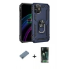 MARSİLYAN™- iPhone 12 Mini Kılıf Ahenk Klasik Koleksiyonu - Şeffaf 360 Full Body Arka Koruyucu + Shine Kamera Lens Koruma Cam - MI