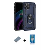 MARSİLYAN™- iPhone 12 Mini Kılıf Ahenk Klasik Koleksiyonu - Şeffaf Royal Nano Ekran Koruyucu + Shine Kamera Lens Koruma Cam - PE