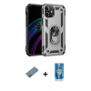 MARSİLYAN™- iPhone 12 Mini Kılıf Ahenk Klasik Koleksiyonu - Şeffaf Royal Nano Ekran Koruyucu + Shine Kamera Lens Koruma Cam - PE