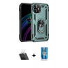 MARSİLYAN™- iPhone 12 Mini Kılıf Ahenk Klasik Koleksiyonu - Şeffaf Royal Nano Ekran Koruyucu + Kamera Lens Koruma Cam - SF