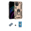 MARSİLYAN™- iPhone 12 Mini Kılıf Ahenk Klasik Koleksiyonu - Şeffaf Royal Nano Ekran Koruyucu + Shine Kamera Lens Koruma Cam - SABE