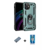MARSİLYAN™- iPhone 12 Mini Kılıf Ahenk Klasik Koleksiyonu - Şeffaf Royal Nano Ekran Koruyucu + Shine Kamera Lens Koruma Cam - SABE
