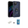 MARSİLYAN™- iPhone 12 Mini Kılıf Ahenk Klasik Koleksiyonu - Şeffaf Royal Nano Ekran Koruyucu + Renkli Kamera Lens Koruma Cam - TU