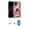 MARSİLYAN™- iPhone 12 Mini Kılıf Ahenk Klasik Koleksiyonu - Şeffaf Royal Nano Ekran Koruyucu + Renkli Kamera Lens Koruma Cam - YL