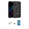 MARSİLYAN™- iPhone 12 Mini Kılıf Ahenk Klasik Koleksiyonu - Şeffaf Royal Nano Ekran Koruyucu + Renkli Kamera Lens Koruma Cam - YL