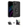 MARSİLYAN™- iPhone 12 Mini Kılıf Ahenk Klasik Koleksiyonu - Şeffaf Temperli Cam Ekran Koruyucu + Kamera Lens Koruma Cam - SF