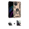 MARSİLYAN™- iPhone 12 Mini Kılıf Ahenk Klasik Koleksiyonu - Şeffaf Temperli Cam Ekran Koruyucu + Kamera Lens Koruma Cam - SF