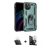 MARSİLYAN™- iPhone 12 Mini Kılıf Ahenk Klasik Koleksiyonu - Şeffaf Temperli Cam Ekran Koruyucu + Kamera Lens Koruma Cam - SF