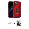 MARSİLYAN™- iPhone 12 Mini Kılıf Ahenk Klasik Koleksiyonu - Şeffaf Temperli Cam Ekran Koruyucu + Renkli Kamera Lens Koruma Cam - SI