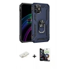 MARSİLYAN™- iPhone 12 Mini Kılıf Ahenk Klasik Koleksiyonu - Şeffaf Temperli Cam Ekran Koruyucu + Renkli Kamera Lens Koruma Cam - SI