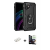MARSİLYAN™- iPhone 12 Mini Kılıf Ahenk Klasik Koleksiyonu - Şeffaf Temperli Cam Ekran Koruyucu + Renkli Kamera Lens Koruma Cam - SI