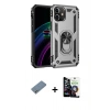 MARSİLYAN™- iPhone 12 Mini Kılıf Ahenk Klasik Koleksiyonu - Şeffaf Temperli Cam Ekran Koruyucu + Shine Kamera Lens Koruma Cam - GS