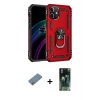 MARSİLYAN™- iPhone 12 Mini Kılıf Ahenk Klasik Koleksiyonu - Siyah 360 Mat Full Body Arka Koruyucu + Shine Kamera Lens Koruma Cam - GS