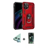MARSİLYAN™- iPhone 12 Mini Kılıf Ahenk Klasik Koleksiyonu - Siyah 360 Mat Full Body Arka Koruyucu + Raze Metal Kamera Lens - MI