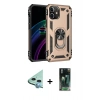 MARSİLYAN™- iPhone 12 Mini Kılıf Ahenk Klasik Koleksiyonu - Siyah 360 Mat Full Body Arka Koruyucu + Raze Metal Kamera Lens - MI