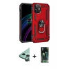MARSİLYAN™- iPhone 12 Mini Kılıf Ahenk Klasik Koleksiyonu - Siyah 360 Mat Full Body Arka Koruyucu + Raze Metal Kamera Lens - YL