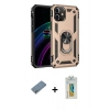 MARSİLYAN™- iPhone 12 Mini Kılıf Ahenk Klasik Koleksiyonu - Siyah Polymer Nano Ekran Koruyucu + Shine Kamera Lens Koruma Cam - GS