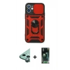 MARSİLYAN™- iPhone 12 Mini Kılıf Ahenk Klasik - Şeffaf 360 Full Body Arka Koruyucu + Raze Metal Kamera Lens - YL