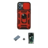 MARSİLYAN™- iPhone 12 Mini Kılıf Ahenk Klasik - Şeffaf 360 Full Body Arka Koruyucu + Shine Kamera Lens Koruma Cam - GD