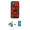 MARSİLYAN™- iPhone 12 Mini Kılıf Ahenk Klasik - Şeffaf Royal Nano Ekran Koruyucu + Raze Metal Kamera Lens - YL