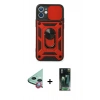 MARSİLYAN™- iPhone 12 Mini Kılıf Ahenk Klasik - Siyah 360 Mat Full Body Arka Koruyucu + Raze Metal Kamera Lens - KI