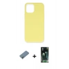 MARSİLYAN™- iPhone 12 Mini Kılıf Ahenk Serisi - Şeffaf 360 Full Body Arka Koruyucu + Shine Kamera Lens Koruma Cam - GI