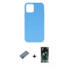 MARSİLYAN™- iPhone 12 Mini Kılıf Ahenk Serisi - Şeffaf 360 Full Body Arka Koruyucu + Shine Kamera Lens Koruma Cam - GD