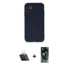 MARSİLYAN™- iPhone 12 Mini Kılıf Ahenk Serisi - Şeffaf 360 Full Body Arka Koruyucu + Kamera Lens Koruma Cam - SF