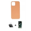MARSİLYAN™- iPhone 12 Mini Kılıf Ahenk Serisi - Şeffaf 360 Full Body Arka Koruyucu + Kamera Lens Koruma Cam - SF