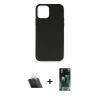 MARSİLYAN™- iPhone 12 Mini Kılıf Ahenk Serisi - Şeffaf 360 Full Body Arka Koruyucu + Kamera Lens Koruma Cam - SF
