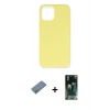 MARSİLYAN™- iPhone 12 Mini Kılıf Ahenk Serisi - Şeffaf 360 Full Body Arka Koruyucu + Shine Kamera Lens Koruma Cam - GS