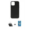 MARSİLYAN™- iPhone 12 Mini Kılıf Ahenk Serisi - Şeffaf Royal Nano Ekran Koruyucu + Kamera Lens Koruma Cam - SF