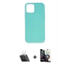 MARSİLYAN™- iPhone 12 Mini Kılıf Ahenk Serisi - Şeffaf Temperli Cam Ekran Koruyucu + Kamera Lens Koruma Cam - SF
