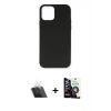 MARSİLYAN™- iPhone 12 Mini Kılıf Ahenk Serisi - Şeffaf Temperli Cam Ekran Koruyucu + Kamera Lens Koruma Cam - SF