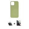 MARSİLYAN™- iPhone 12 Mini Kılıf Ahenk Serisi - Şeffaf Temperli Cam Ekran Koruyucu + Kamera Lens Koruma Cam - SF