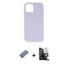 MARSİLYAN™- iPhone 12 Mini Kılıf Ahenk Serisi - Şeffaf Temperli Cam Ekran Koruyucu + Shine Kamera Lens Koruma Cam - GI