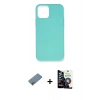 MARSİLYAN™- iPhone 12 Mini Kılıf Ahenk Serisi - Şeffaf Temperli Cam Ekran Koruyucu + Shine Kamera Lens Koruma Cam - GI