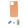 MARSİLYAN™- iPhone 12 Mini Kılıf Ahenk Serisi - Siyah Polymer Nano Ekran Koruyucu + Shine Kamera Lens Koruma Cam - PE