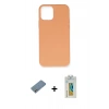 MARSİLYAN™- iPhone 12 Mini Kılıf Ahenk Serisi - Siyah Polymer Nano Ekran Koruyucu + Shine Kamera Lens Koruma Cam - GS