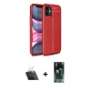 MARSİLYAN™- iPhone 12 Mini Kılıf Doruk Klasik Özel Seri - Şeffaf 360 Full Body Arka Koruyucu + Şeffaf Kamera Lens Koruma Cam