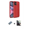 MARSİLYAN™- iPhone 12 Mini Kılıf Doruk Klasik Özel Seri - Şeffaf Temperli Cam Ekran Koruyucu + Shine Kamera Lens Koruma Cam - GS